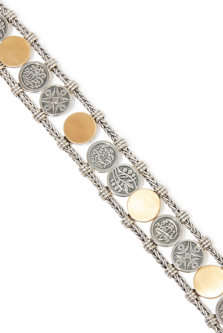 Silver And Gold Bracelet